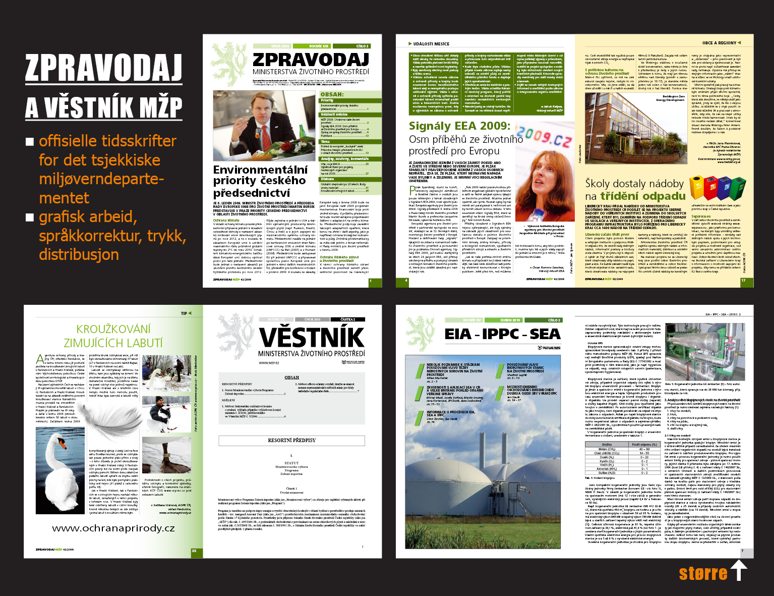 Offisielle tidsskrifter for det tsjekkiske miljøverndepartementet